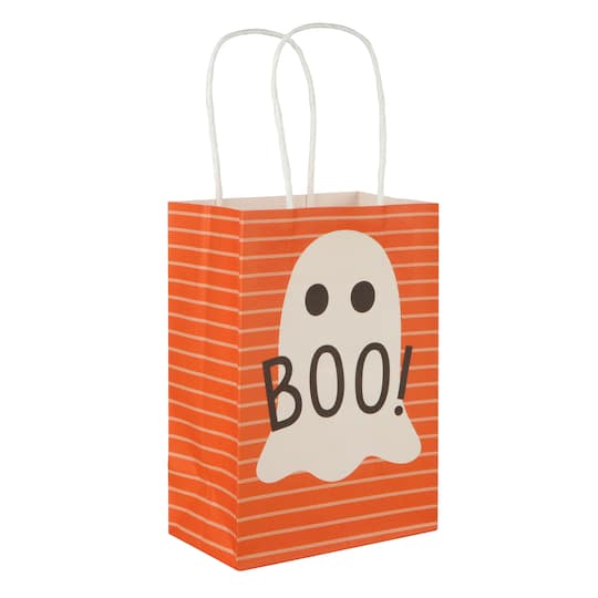 Michaels, Small Boo Ghost Gift Bags, 6ct. by Celebrate It™ – Category: Halloween Party Supplies